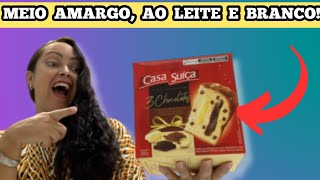 Provando Panettone CASA SUÍÇA com 3 sabores de chocolates [upl. by Meryl138]