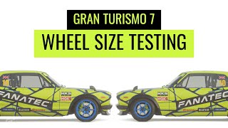 Gran Turismo 7  Does Wheel Size Affect Performance [upl. by Nrubliw]