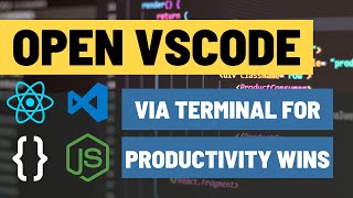 How to Open Visual Studio Code from Mac Terminal  Improving Your Dev Productivity [upl. by Thorne]