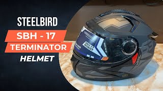 Steelbird SBH17 Terminator Robot Helmet  UNBOXING [upl. by Llehcal407]