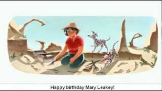 Mary Leakey  Google Doodle [upl. by Shulock]