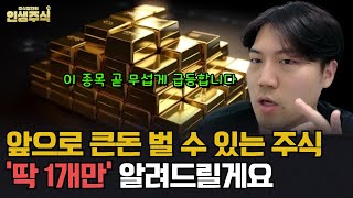 앞으로 큰돈 벌 수 있는 주식 딱 1개만 알려드릴게요 이 종목 곧 5월 이후 무섭게 급등합니다 인생주식 [upl. by Noemi]