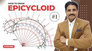 EPICYCLOID SOLVED PROBLEM 1 IN ENGINEERING DRAWING ENGINEERING GRAPHICS TIKLESACADEMYOFMATHS [upl. by Antone]