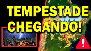 🔴 URGENTE TEMPESTADE CHEGANDO  PREVISÃO DE TEMPESTADES AO VIVO 🔴 ALERTA DE CHUVA [upl. by Arual]