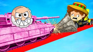 ¡CAMION PINCHO vs SUPER TANQUE en GTA 5 😂😱 CARA a CARA con SILVIOGAMER PERMON y SOYDANY [upl. by Halverson645]