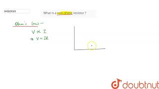 What is a nonohmic resistor   10  SAMPLE PAPER 2011  PHYSICS  ICSE  Doubtnut [upl. by Brandi209]