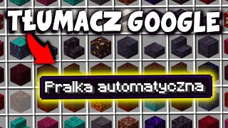 Przetłumaczyłem NETHER w MINECRAFT przez 5 DZIWNYCH JĘZYKÓW a potem z powrotem na POLSKI XD [upl. by Rufus]