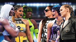 Full Match  Bianca Jade Cargill amp Naomi vs Ronda Rousey Raquel amp Rhea Ripley  WWE 13 November 2024 [upl. by Schindler]