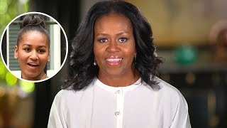 Michelle Obama Says She Hates Sasha Obama on Ellen Show [upl. by Goldia870]