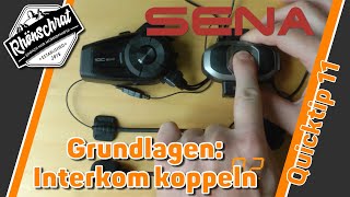 Sena  Gegensprechanlage koppeln  Grundlagen  quicktips  QT11 [upl. by Ettelliw]