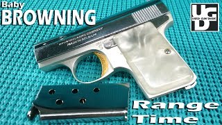 Baby Browning 25 ACP Range Review it is so small [upl. by Novyart]