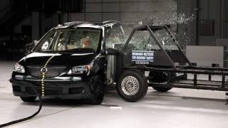 2005 Mazda MPV side IIHS crash test [upl. by Redla]