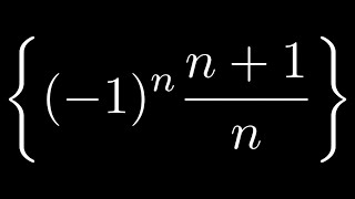 Determine if the Squence Converges or Diverges Example with an Alternating Sequence [upl. by Juni]