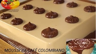 TARTA FRIA MOUSSE DE CAFE SIN HORNO Y DELICIOSALACACEROLADESILVANA [upl. by Akaya952]