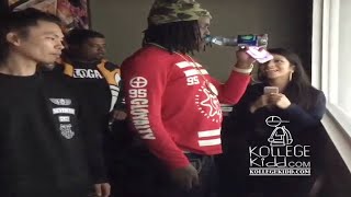 Chief Keef Coolin At His Art Show GloGang [upl. by Noid]