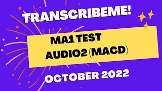 Transcribeme new audio2 2022 answers  can you tell me about MACD [upl. by Kessia276]