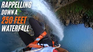 Waterfall Rappelling at Devkund Waterfall  Maharashtra [upl. by Adnilrev]