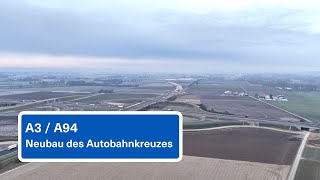 A3  A94 Neubau des Autobahnkreuzes bei Pocking im Zeitraffer [upl. by Il]