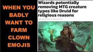 WOTC May Remove Druids As They Can Be Offensive [upl. by Anilorac]