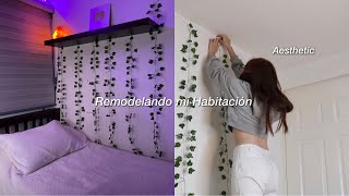 Remodelando mi habitación a aesthetic  room tour [upl. by Kristie]