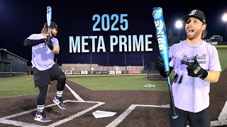 Hitting with the 2025 META PRIME  USSSA Baseball Bat Review new exit velo PR [upl. by Atil]