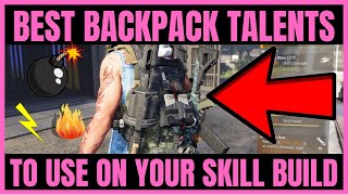 The Division 2  BEST BACKPACK TALENTS ON A SKILL BUILD [upl. by Itch]