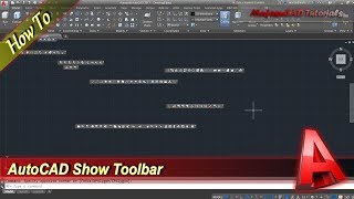 Autocad How To Show Missing Toolbar [upl. by Otto]