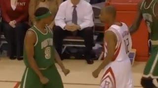 Rajon Rondo and Rafer Alston Fight  20072008  Celtics snap Houstons 22 game winning streak [upl. by Torruella717]