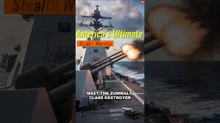 ZumwaltClass Destroyer America’s Ultimate Stealth Warship 🚢💥 shorts zumwalt warship [upl. by Vassily]