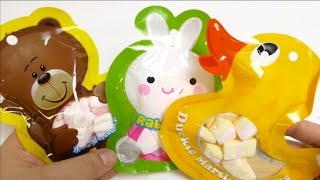 Cute Bear Rabbit amp Duck Marshmallow Candy [upl. by Odell136]