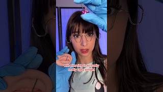 ASMR RUDE PIERCER GIVES YOU A LIP PIERCING 😬 asmr shortsfeed shortsvideo piercing shorts [upl. by Leahcir]