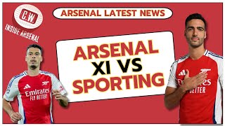 Arsenal latest news Tierneys return  Predicted XI vs Sporting  Artetas Gyokeres silence [upl. by Llejk]