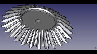 Freecad How to do CONICAL GEARS  fare INGRANAGGI CONICI [upl. by Armmat]