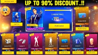 Mystery Shop Discount Event Free Fire  Up To 90 Off Mystery Shop  Free Fire New Event  Ff Event [upl. by Llerdna]