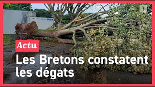 Tempête Ciaran  les premières images impressionnantes des dégâts dans le Pays de Brest [upl. by Aedrahs]