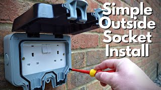 How To Install an Outside Socket  External Plug Installation Guide [upl. by Ayoted780]