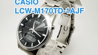 CASIO LINEAGE LCWM170TD1A 6 MULTIBANDS RADIO SOLAR MENS WRISTWATCH JAPANESE MODEL [upl. by Emilie856]