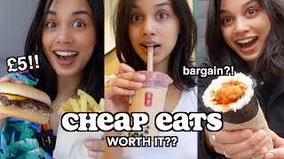 trying cheap eats in london all under £5 part 2 [upl. by Kcirreg838]