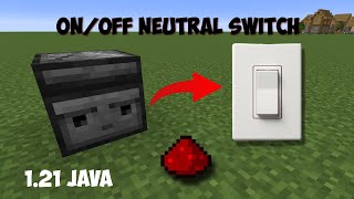 Minecraft 121 Easy Observer Switch Tutorial OnOffNeutral [upl. by Wyatan348]