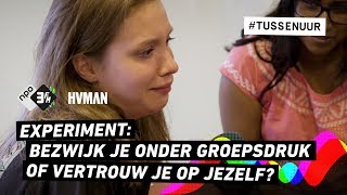 EXPERIMENT BEZWIJK JE ONDER GROEPSDRUK OF VERTROUW JE OP JEZELF [upl. by Dilisio]