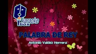 PALABRA DE REY KARAOKE VICENTE FERNANDEZ [upl. by Idihc]