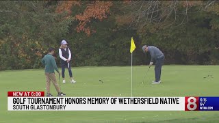 Golf tournament honors memory of Wethersfield native [upl. by Grimbal756]