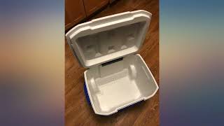 Coleman 60 Quart Performance Wheeled Cooler review [upl. by Nonnelg]