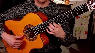 Schaller Oyster 723 pickup  FLAMENCO guitar SOUND test [upl. by Iris]