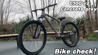 C100 Bike Check C100 v2 concrete grey [upl. by Refinne732]