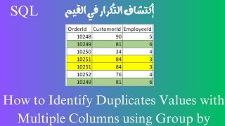 How to Find Duplicates values in Multiple Columns using Group by [upl. by Strephon]