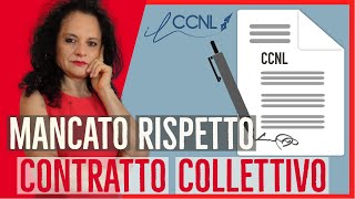 Il DATORE DI LAVORO NON RISPETTA IL CCNL ECCO COSA FARE [upl. by Shue306]