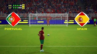 Spain VS Portugal Euro24 Match Penaltyshortout efootball football penaltyshootout [upl. by Anire]