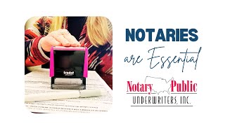 Notaries are essential Become a Notary today [upl. by Vallie]