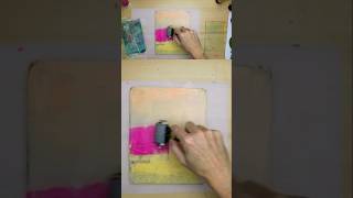 Botanical gelli prints are fun to make this time of year 🍁 See related video shorts gelprinting [upl. by Ianej57]